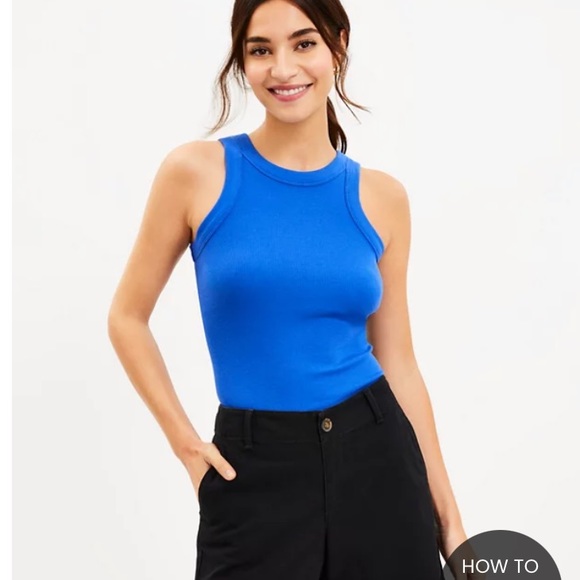 LOFT Tops - Ann Taylor LOFT pink purple perfect tank